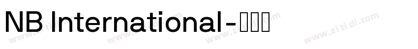 NB International字体转换